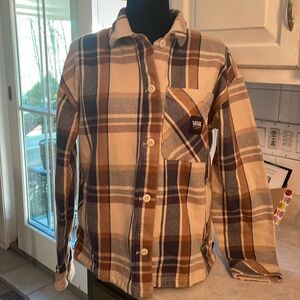Vans heavy flannel shirt jacket